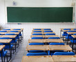 classroom and chalkboard