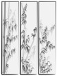 Three cards in asian themes.