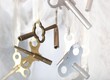 Double Ended Antique Clock Key