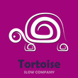 Logo Tortoise, slow company # Vector