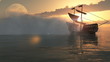 fog and ship