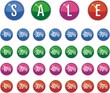 discount stickers set