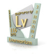 Illustration: Livermorium form Periodic Table of Elements - V2 Livermorium form Periodic Table of Elements - V2