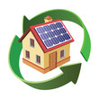 house with solar