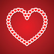 Valentine's day vector background with abstract hearts