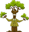 Vektor: Tree in a suit Tree in a suit