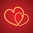 Valentine's day vector background with abstract hearts