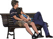 Lovers on a bench Lovers on a bench