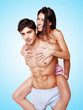Woman Taking A Piggyback Ride
