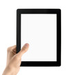 Hand Holds Electronic Tablet PC Isolated Hand Holds Electronic Tablet PC Isolated