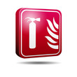 Icono 3D extintor de incendios