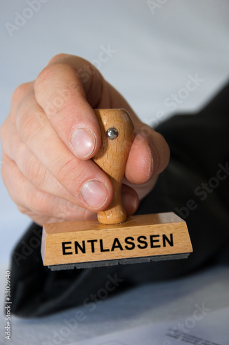 Photo: Stempel Entlassen Stempel Entlassen