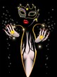 Maschera nera Donna Sensuale-Black Sexy Mask Girl Maschera nera Donna Sensuale-Black Sexy Mask Girl