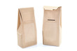 Two  boxes from the goffered cardboard ion a white background