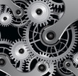 background with metallic gears