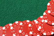 red poker chips