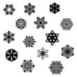 Set of winter elements for design (snowflakes) Set of winter elements for design (snowflakes)