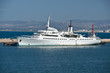 Ship moored in port of Haifa Ship moored in port of Haifa
