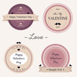 vintage Valentine's day labels