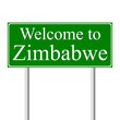 Welcome to Zimbabwe, concept road sign