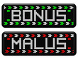 PANNEAUX A LEDS BONUS ET MALUS