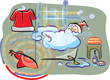 Santa after hard day