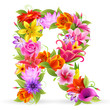 Buchstabe Blume - R