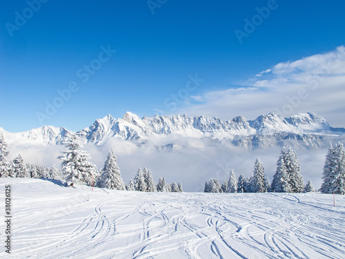 Photo: Winter in alps Winter in alps