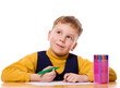 Boy drawing