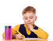 Boy drawing