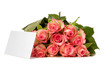 Roses with gift card