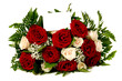 Bouquet with blank tag card.
