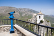 Viewer and belfry at El Castell de Guadalest, Alicante, Spain.