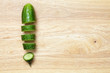 Sliced cucumber
