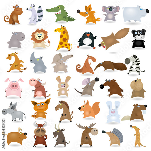 Vector: Big vector cartoon animal set #2 Big vector cartoon animal set #2