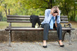 Worried businesswoman
