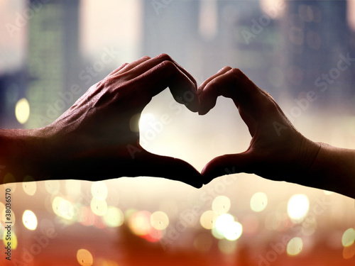 Photo: hands in form of heart hands in form of heart