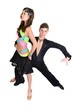 Danseurs latinos dans l'action isolé