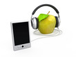 apple in earphone