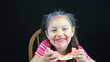 Happy little watermelon girl!