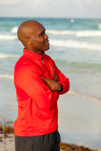 Photo: Handsome Man Outdoor Portrait in Miami South Beach Handsome Man Outdoor Portrait in Miami South Beach