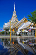 A great marble church, Wat Sothorn, Chachoengsao Thailand