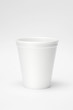 Styrofoam disposable cup with white background
