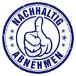 nachhaltig dauerhaft abnehmen stempel button