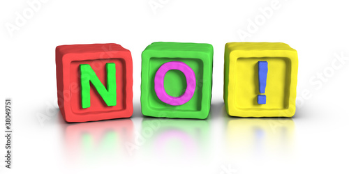 Illustration: Play Blocks : NO ! Play Blocks : NO !