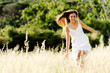 Photo: happy skipping girl happy skipping girl