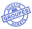 "Achats Groupés" Cachet (bleu)