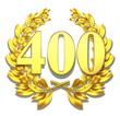 400 fourhundred number laurel wreath 400 fourhundred number laurel wreath