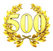 500 fivehundred number laurel wreath