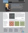 vector web layout with blonde business woman